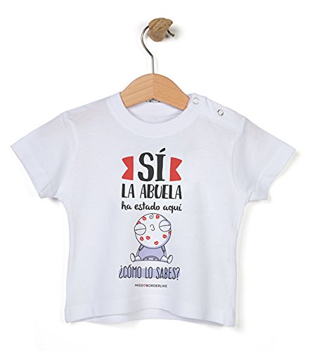 Missborderlike - Camiseta Manga Corta 9 a 12- Sí la Abuela ha Estado...