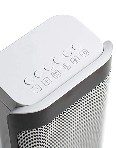 Keramik-Heizluefter-3-Stufen-kalt-1000-2000-Watt-Oszillierend-8h-Timer-Fernbedienung-Temperaturanzeige-Temperatureinstellung-von-10-35C-Heizgeraet-Elektroheizer-Elektroheizung