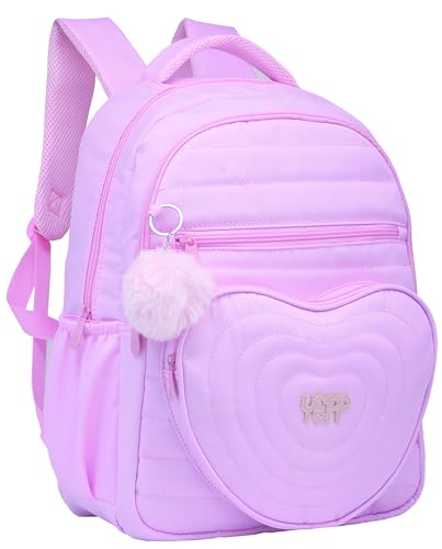 Mochila Juvenil Escolar Faculdade Grande Yepp Coração (Rosa)