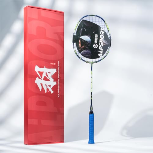 ALPSPORT LP 9U G6 Peking Opera Badmintonschläger mit Geschenkbox, Schläger für Outdoor-Sportarten, 10 - 14,5 kg, doppelseitig, farbig, mit Geschenkbox, Schläger für Outdoor-Sport, inklusive 1