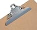 12 Hardboard Clipboards, Classic Metal Clip, Design for Classroom and Office Use, 12 Clipboards