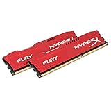 Fonctionnalité Plug N Play HyperX HX318C10FRK2/16 FURY Rouge, 16 Go, 1866 MHz DDR3 CL10 DIMM (Kit de 2)