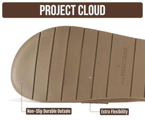 Image of Project Cloud 100% Genuine Leather Womens Clogs - Plush & Soft Insole with Arch Support Non Slip Mules & Clogs for Women Footwear - Water Resistant Women Shoes (Foamy)