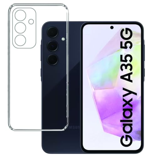 Amazon Brand - Solimo Samsung Galaxy A35 5G Back Cover | Slim Soft Back Case for Samsung Galaxy A35 5G (Transparent) (B0D2P9Z6SW) Amazon Price History, Amazon Price Tracker
