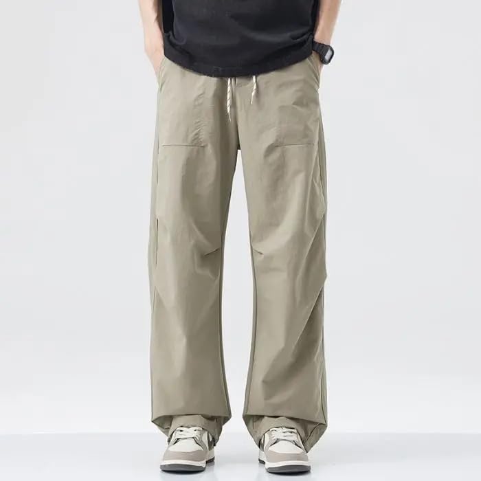 Men's Summer Thin Pants Men Baggy Straight Hiking Trousers Man Casual Japanese Pants for Men4