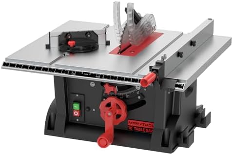 4600RPM Portable Table Saw 10 inch, 15Amp Tablesaw, 90&deg;Cross Cut ...