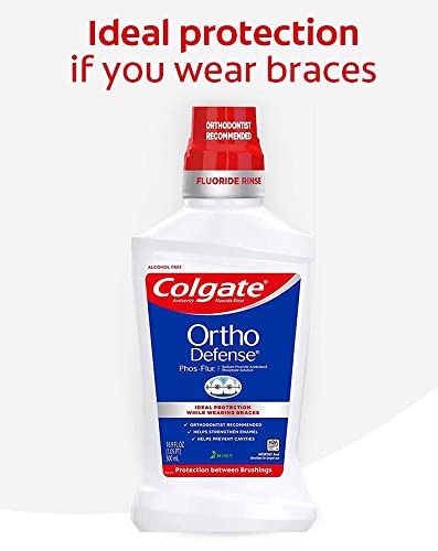 Image of Colgate Phos Flur Anti Cavity Fluoride Rinse Mint 16 Oz (Pack Of 3) Liquid