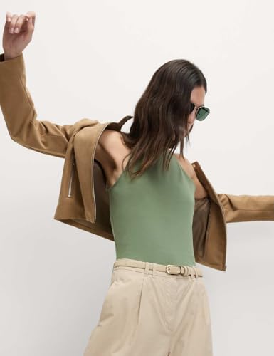 Image of Marks & Spencer Cotton Rich Racer Neck Vest