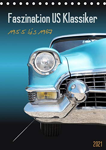 Faszination US Klassiker 1955 bis 1967 (Tischkalender 2021 DIN A5 hoch): Entdecken Sie tolle amerikanische Autos aus den 1950er und 1960er Jahren. (Monatskalender, 14 Seiten )