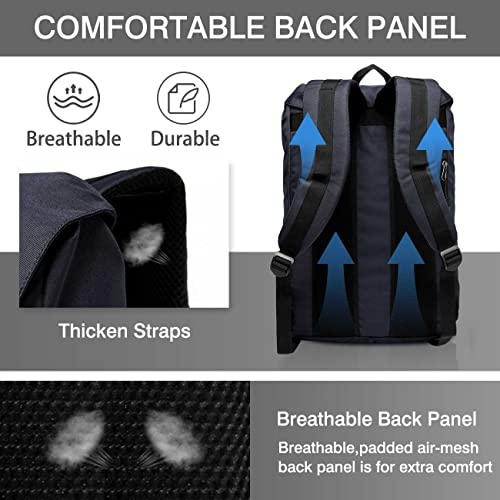 Vaschy Men Backpack Water-Resistant Hiking Daypack Travel School Backpack #TOP5