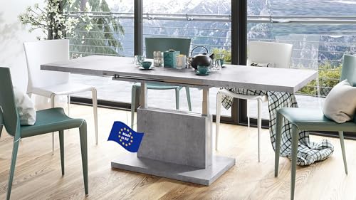 Mazzoni Aston Couchtisch ausziehbar höhenverstellbar 120/200cm in Beton...
