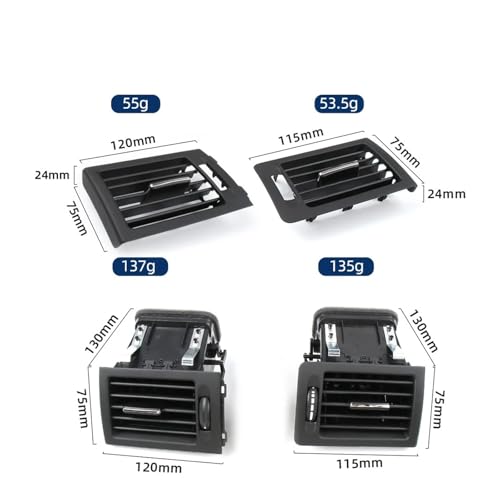 Panneau de sortie d'aération avant W204 orientable et robuste pour Classe C - 3