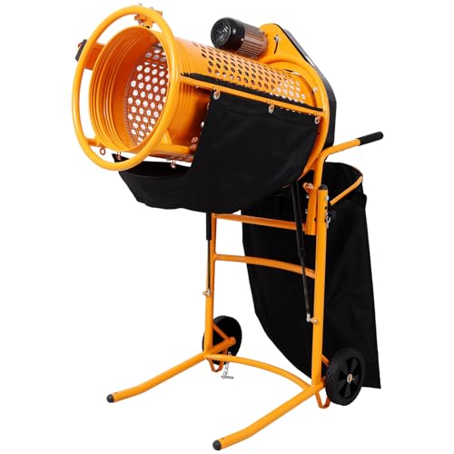 Foldable Electric Rotary Soil Sieve Machine, Homonova, 360W Power Tool with 110V 60Hz Motor, Portable Soil Gravel and Sand Sifting Equipment with Angled Collection System, Compact Storage Design