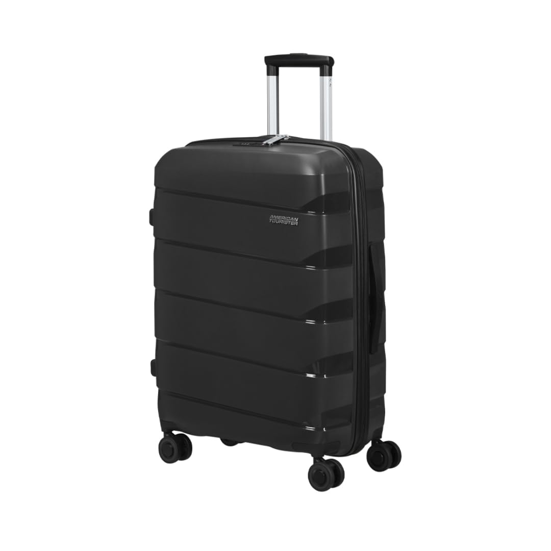 American Tourister Air Move - Spinner M, Valigetta e Trolley, Nero (Black), M (66 cm - 61 L)