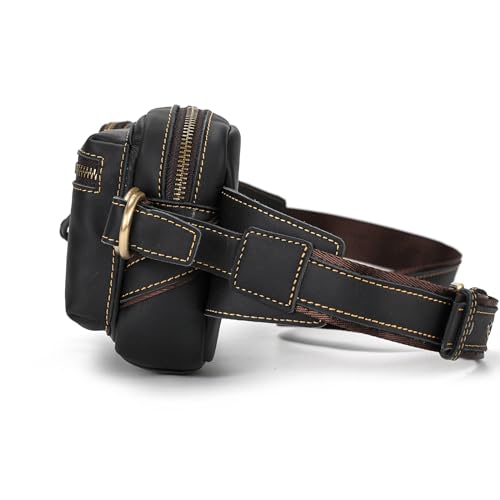 LUUFAN Marsupio in Pelle da Uomo in Pelle da Corsa...