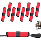 Xinjoduz 8PCS Fishing Hook Covers 6.1 Inch Lure Wrap Bait Gloves Covers Fish Lure Cover Storage Protectors Pole Sleeve Guard Tackle Wraps to Keep Fishermen Fishing Safe for Fish Rod