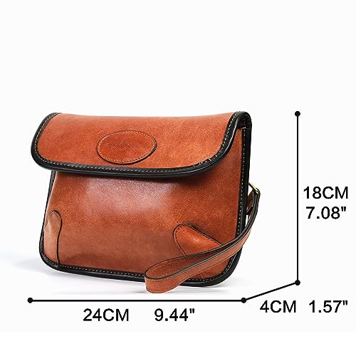 Mdgbsis 3In1 Soft Sling Clutch Handbag Leather Chest Bag Shoulder Messenger Bag Crossbody Purse For Men Women #TOP3