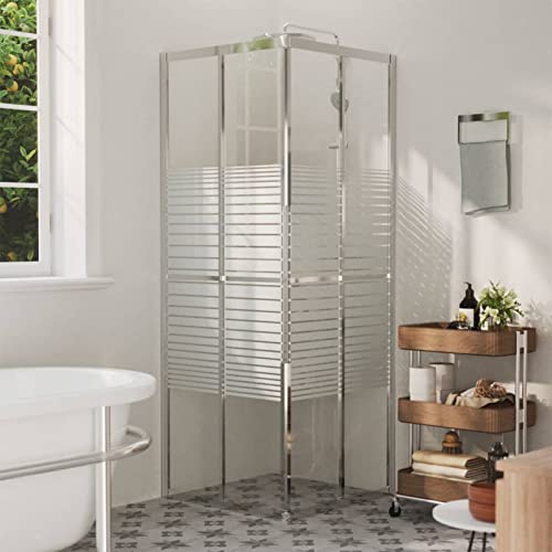 LAPOOH Cabine de Douche ESG 70x70x180 cm,Cabine De Douche Complete,Cabines Et Parois De Douche