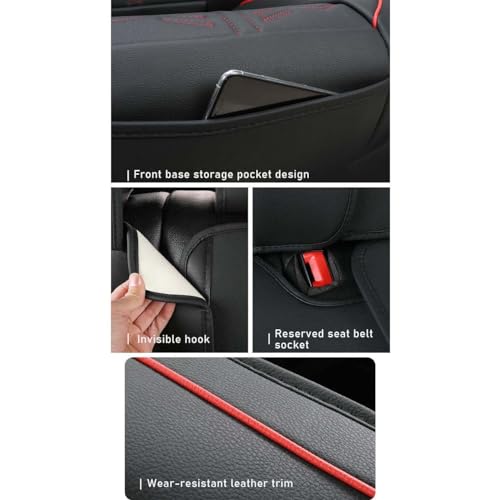 Cuir PU couvre-coussin housse siège voiture pour VW Jetta Beetle - 4