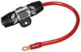 Audiopipe CQ6204 Fuseholder Agu Audiopipe W/60afuse + 1 4ga Red Power Wire