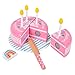 chiwanji Coupe en Bois Gâteau d'anniversaire Jouets Jeu de rôle Jouet Préscolaire Playset Développement des compétences de Base Jouet de Cuisine Faire Semblant