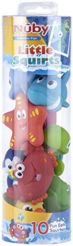 Nuby 6147 10 Count (Pack Of 1) Little Squirts Fun Bath Toys thumb #1