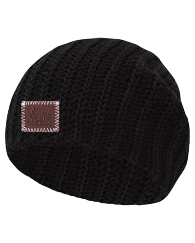 Image of Love Your Melon Beanie for Babies - 100% Soft Cotton Stretchable Pom Beanies Knitted Winter Hats for Baby Boys & Girls