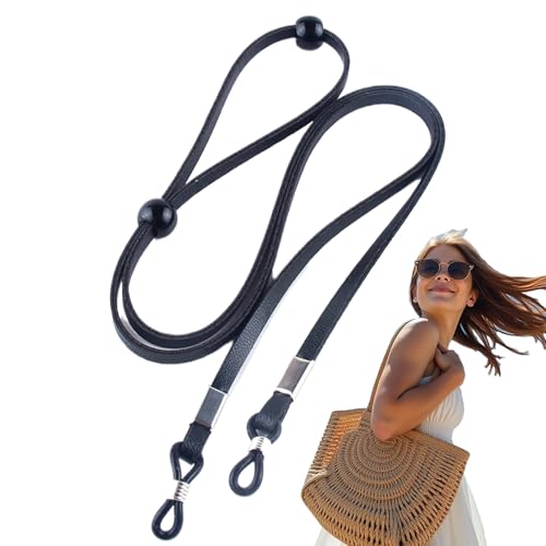 Brillenhalter Um Den Hals – Trageband Aus PU-Leder, Verstellbarer Kettenhalter, Sicheres Brillenband, Halsband-Zubehör Für Outdoor-Aktivitäten | Zuverlässige Brillenunterstützung Für Frauen Beim Sport