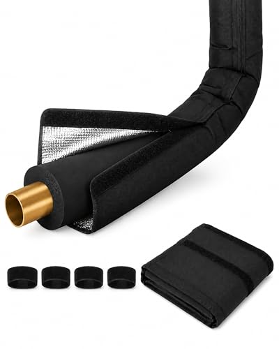 Image of 4 Layers Outdoor AC Line Insulation Pipe Cover 6ft x 10.2in, Cuttable 600D Waterproof Portable AC Hose Insulation Sleeve, Pipe Insulation Wrap for All Season, 1 Pack