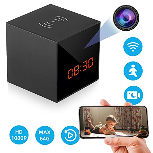 Lizvie Hidden Camera Clock Smart Charger Cam With Full Hd1080P, Motion Detection With Smart App Control, Spy Camera And Night Vision, Hidden Camera Wireless Charger #TOP4