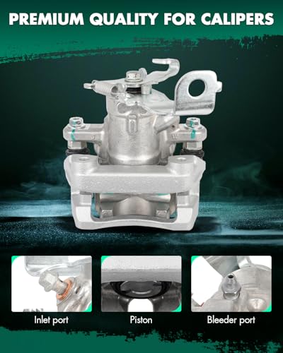 Image of SCITOO Rear Left Brake Caliper With Bracket 19B3797 Compatible For Pontiac For Vibe 2009-2010,For Toyota For Corolla 2009-2011 2014-2019,For Toyota For Matrix 2009-2014