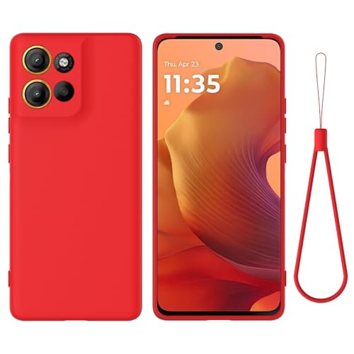 Coque Moto Edge 60Pro antichoc rouge pour éviter les rayures et casses