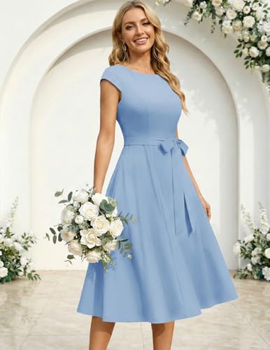 Image of DRESSTELLS Women's Cocktail Dresses, Formal Wedding Guest Church Dress