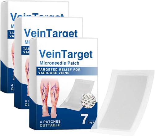 TIMESS Veintarget Microdarts Patch Vein Target Microdarts Patch Relieve Leg Discomfort Soothes Leg Discomfort Effectively Moisturizes and Moisturizes(3 Pack)