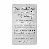 TGCNQ Sobriety Gifts for Women Men - Gifts for Sobriety - Congratulations on Your Sobriety Card - A Reminder of Your Strength and Progress Recovery Sober Gifts