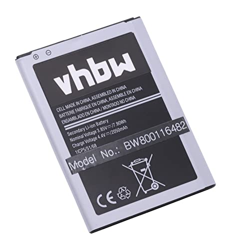vhbw Batterie Compatible avec Samsung Galaxy J1 6 Duos 4G LTE, Luna, J1 2016, J1 6, AMP 2, Express 3 téléphone Portable (2000mAh, 3,85V, Li-ION)