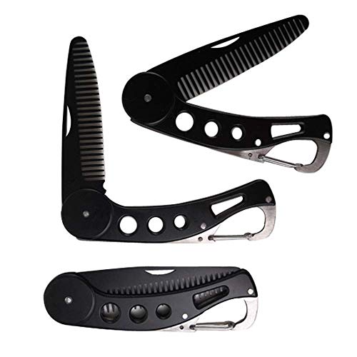 Peine Plegable de Acero Inoxidable para Barba y Cabello miniatura 7