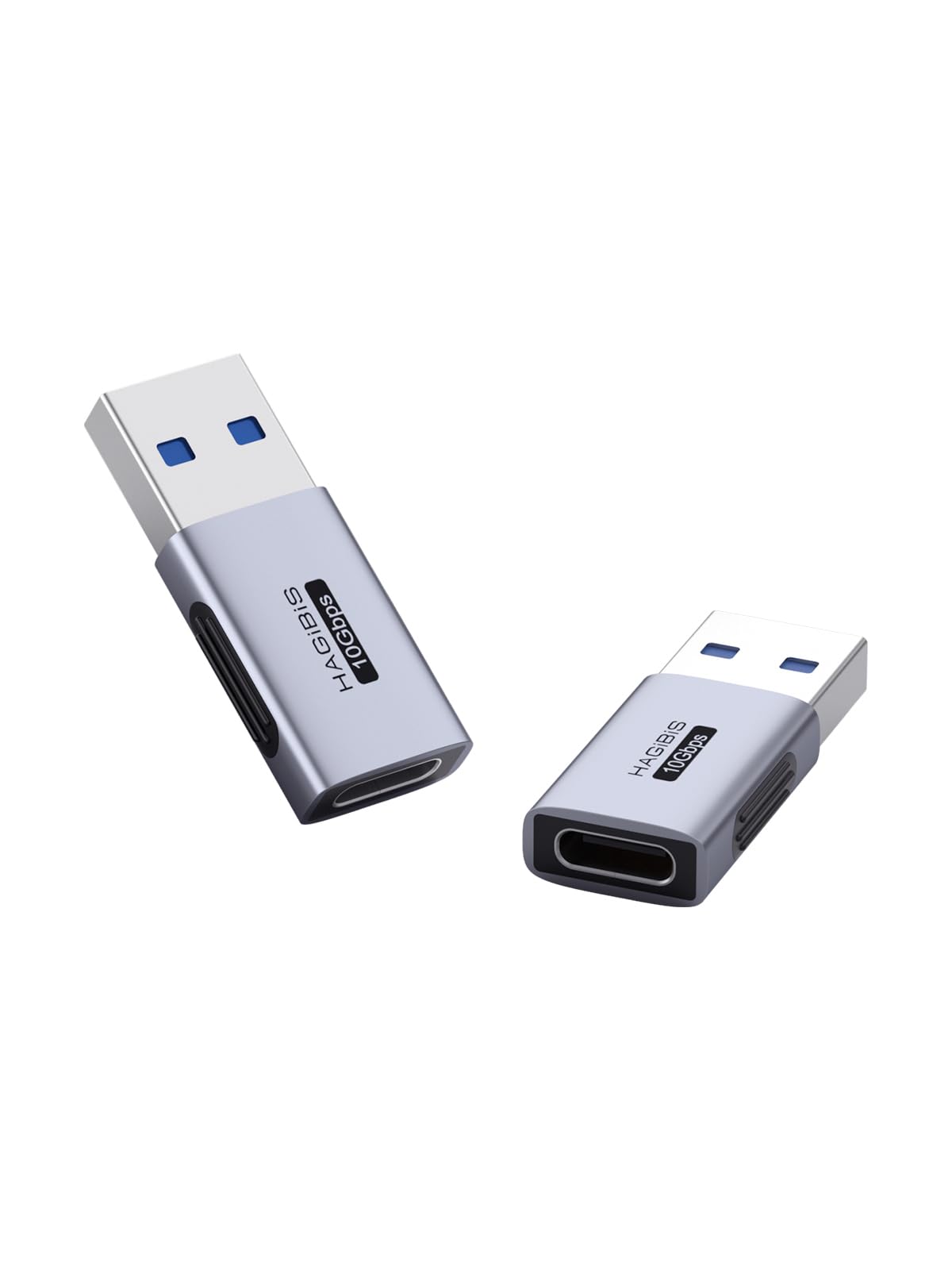 Hagibis USB C to USB Adapter, 10Gbps USB C Male to USB A 3.2 Gen2 Female High-Speed Data Transfer for iPhone 15 MacBook Pro Air, Other Type C or Thunderbolt Devices (TUA03)