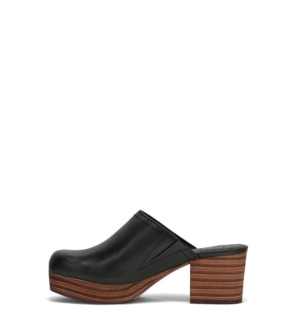Frye Campus Clog Women's Leather Footwear, Stylish Durable Clogs for Everyday Comfort & Timeless Fashion, Black - 6 M by Frye - Used condition - US$161.89