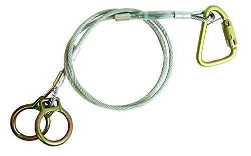 FallTech 84202DC3 Carabiner Sling Anchor -2 O-Rings and Carabiner, 1/4