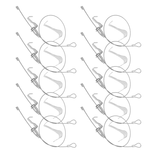 Crochets réglables NIYANGLE en métal avec fil transparent de 0,5 m pour tableaux
