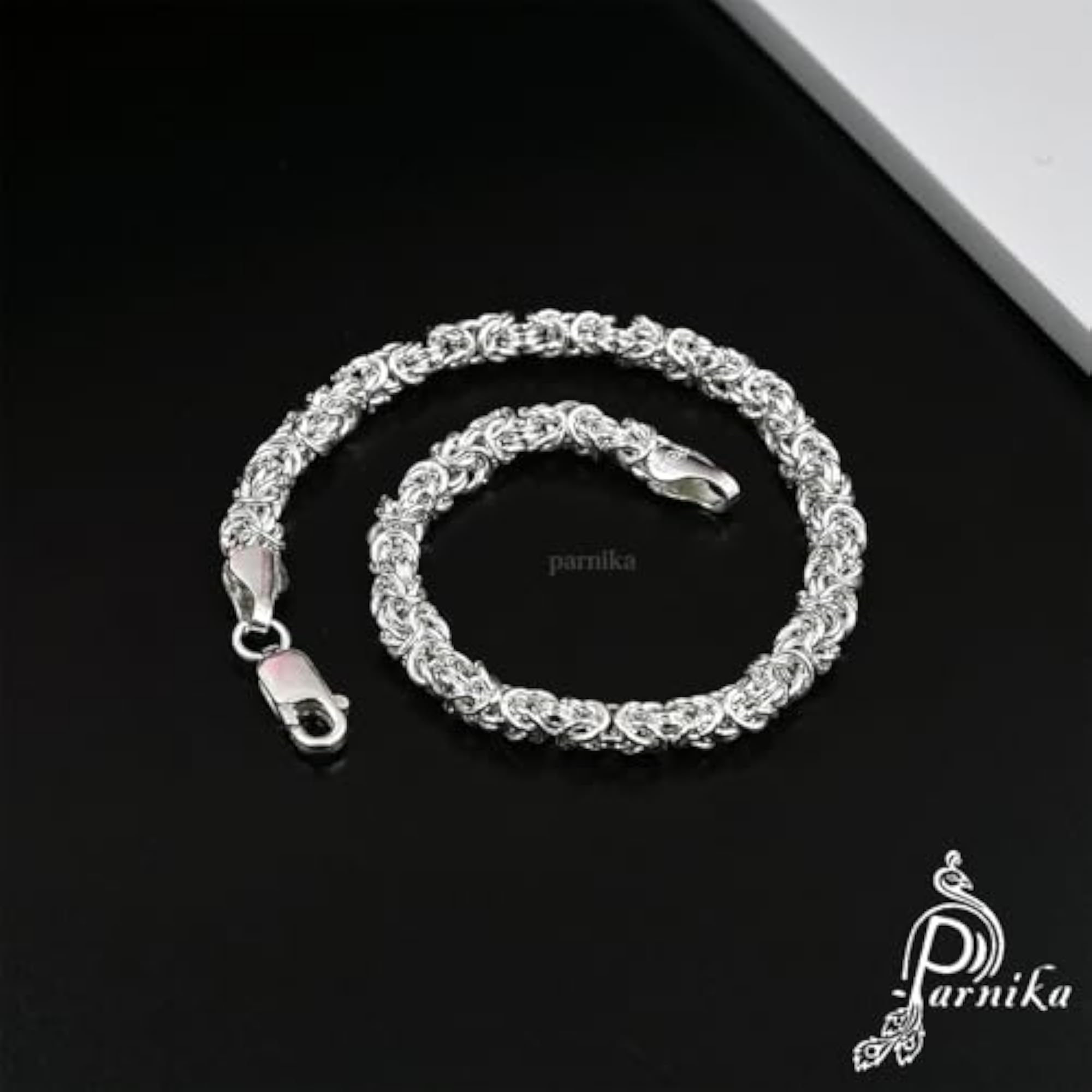 925 Stylish Gents Bracelet in Pure 92.5 Sterling Silver