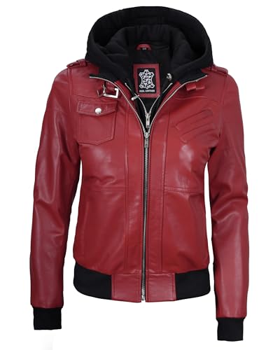 Blingsoul Leather Jacket Women - Real Lambskin Womens Leather Jackets With hood4