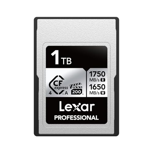 Lexar Professional CFexpress 4.0 Typ A Karte 1TB CFe Karte bis zu 1750MB/s Lesen VPG200 8K Video CF Card Speicherkarte kompatibel mit Sony Alpha und Sony FX Kameras