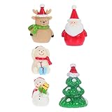 Kit de mini décoration de noël : robuste et durable, il conserve forme et couleur longtemps après la fin de la fête, décoration de noël pour la maison.
