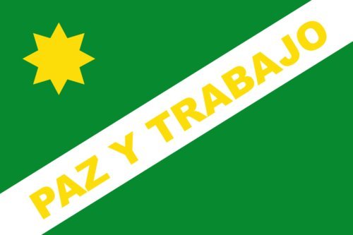 Drapeau Valle Colombia paysage de 1.35m² pour décoration salon