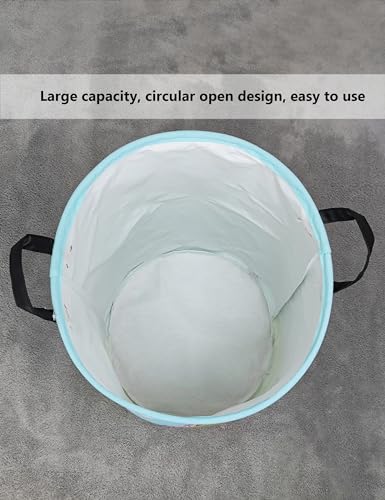 Queenlala Large Storage Basket,Laundry Hamper/Bathroom/Home Decor/Collapsible Round Storage Bin,Boys And Girls Hamper/Boxes/Clothing thumb #6