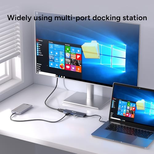 Image of Black-R 5-in-1 TypeC Docking Station with 4K HDMI,3xUSB 3.0 & TypeC 3.0 PD Charging 100W Port, for All Type C Devices- MacBook M3 /4, Laptop, PC, Thunderbolt 3 /4, Samsung S25 Ultra