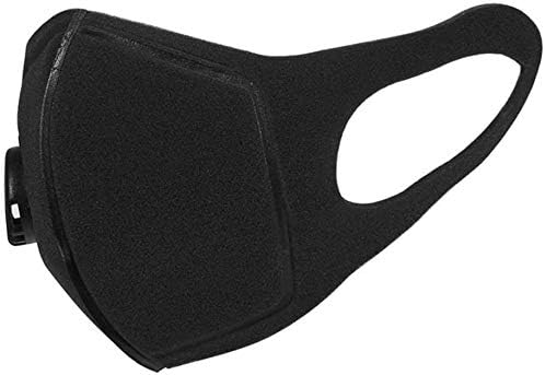 1 Pack Fa-ce Cover with Breathing Washable Anti Dust Reusable Mouth Cover Protection From Pollen, Dust,Pet Dander Black (Sent From US)
