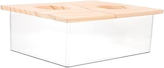 Ipetboom 5 Pçs Hamster Sandbox Pet Hamster Banheira Hamster Potty Hamster Banheiro Gerbil Gaiola Pequeno Animal Banheiro Hamster Xixi Bacia Hamster Areia Banho Recipiente O Rato De Madeira